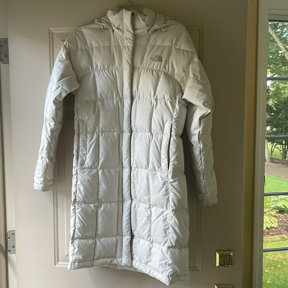 Women's North Face Metropolis White Down 600 Fill Parks Jacket